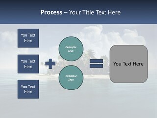 A Small Island In The Middle Of A Body Of Water PowerPoint Template