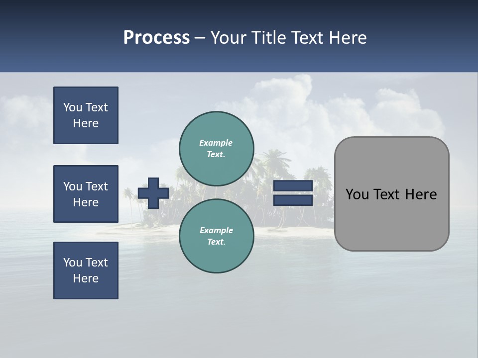 A Small Island In The Middle Of A Body Of Water PowerPoint Template