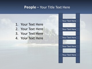 A Small Island In The Middle Of A Body Of Water PowerPoint Template