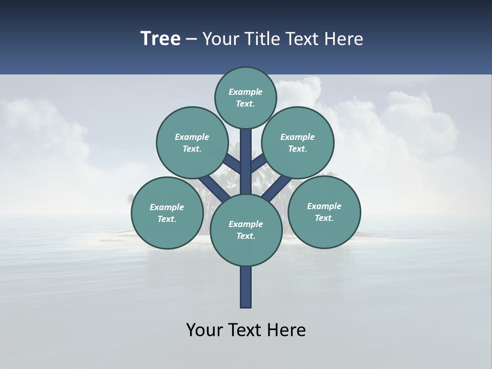 A Small Island In The Middle Of A Body Of Water PowerPoint Template