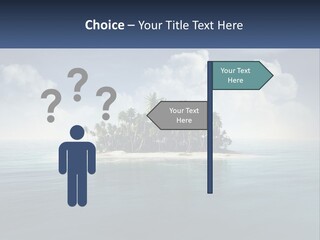 A Small Island In The Middle Of A Body Of Water PowerPoint Template