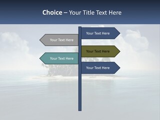 A Small Island In The Middle Of A Body Of Water PowerPoint Template