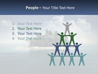 A Small Island In The Middle Of A Body Of Water PowerPoint Template