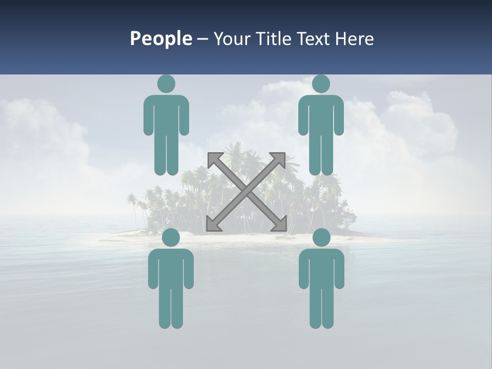 A Small Island In The Middle Of A Body Of Water PowerPoint Template