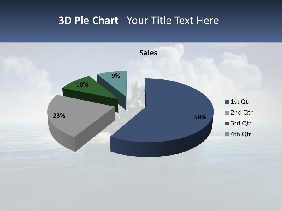 A Small Island In The Middle Of A Body Of Water PowerPoint Template