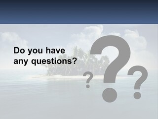 A Small Island In The Middle Of A Body Of Water PowerPoint Template