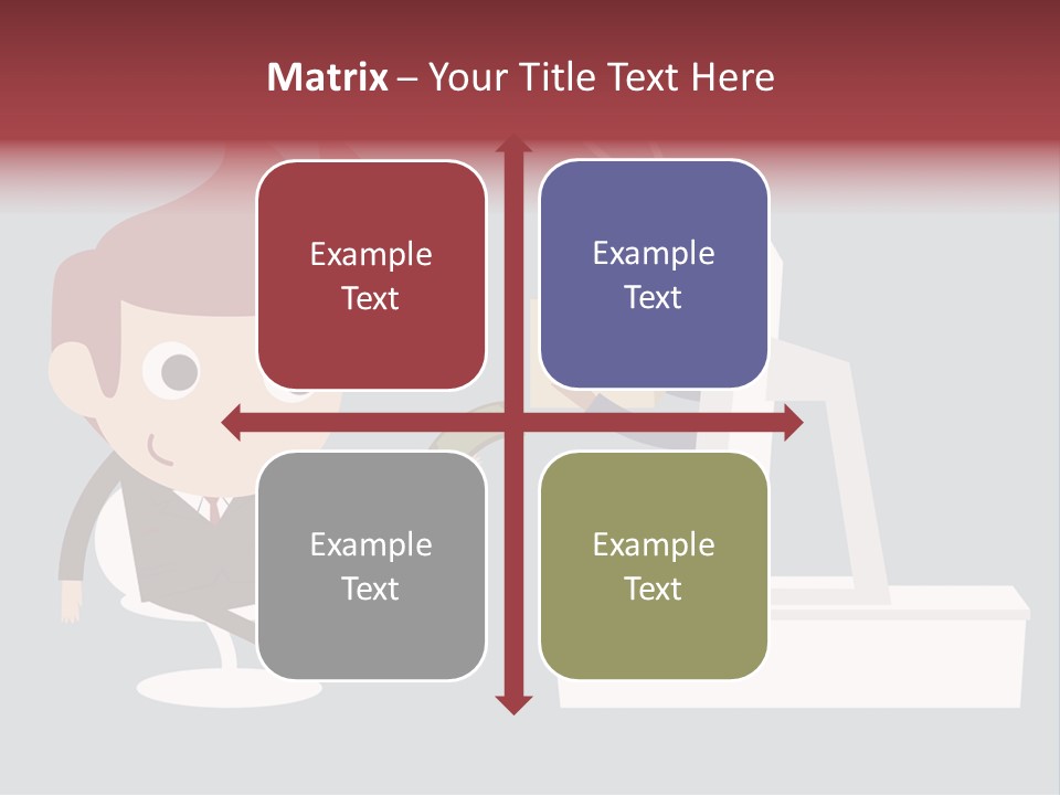 A Man Handing Money To Another Man In Front Of A Computer Screen PowerPoint Template