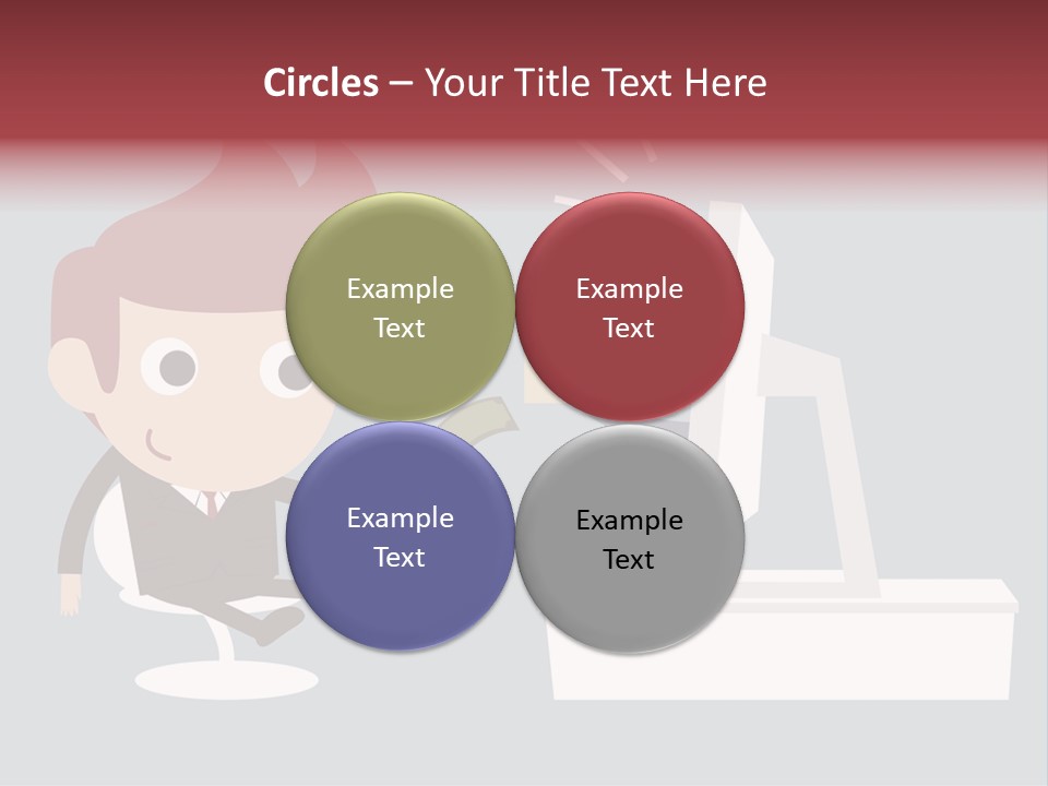 A Man Handing Money To Another Man In Front Of A Computer Screen PowerPoint Template