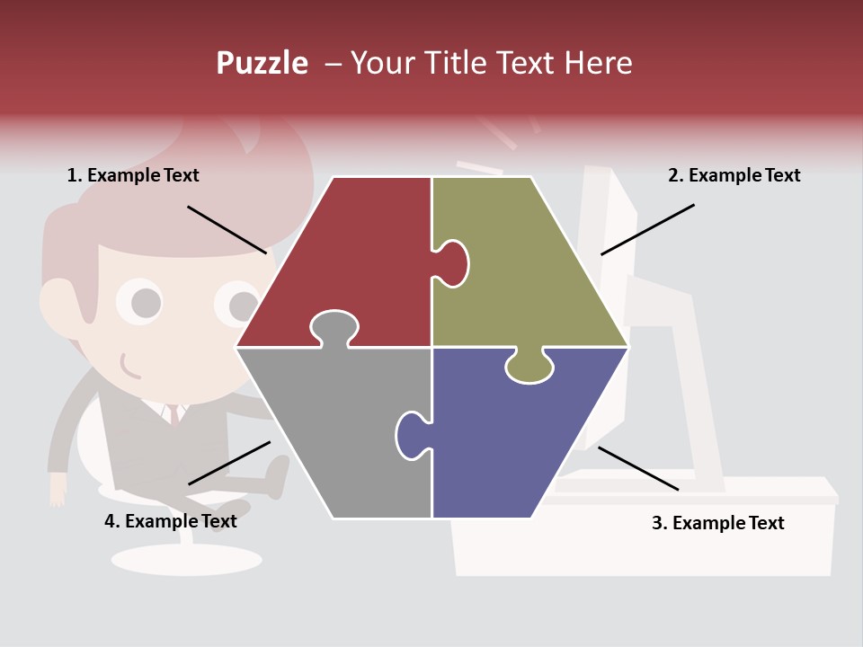 A Man Handing Money To Another Man In Front Of A Computer Screen PowerPoint Template