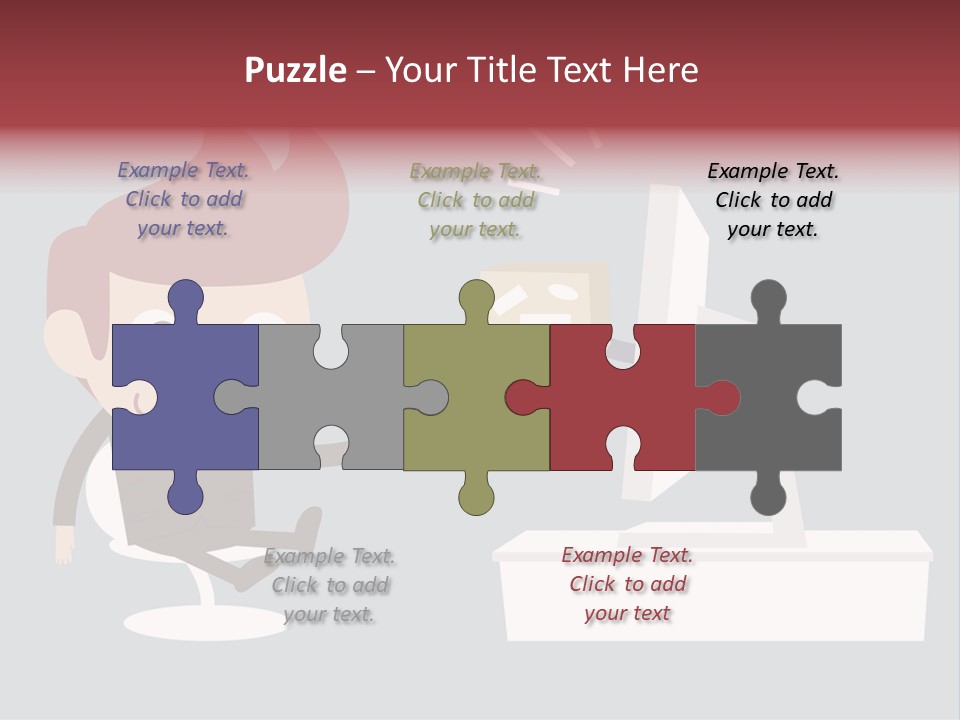 A Man Handing Money To Another Man In Front Of A Computer Screen PowerPoint Template