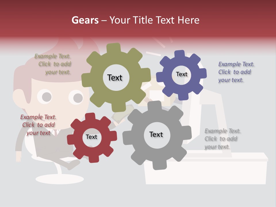 A Man Handing Money To Another Man In Front Of A Computer Screen PowerPoint Template