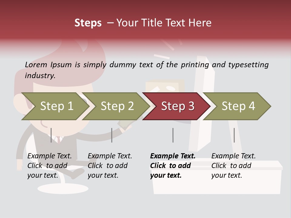 A Man Handing Money To Another Man In Front Of A Computer Screen PowerPoint Template