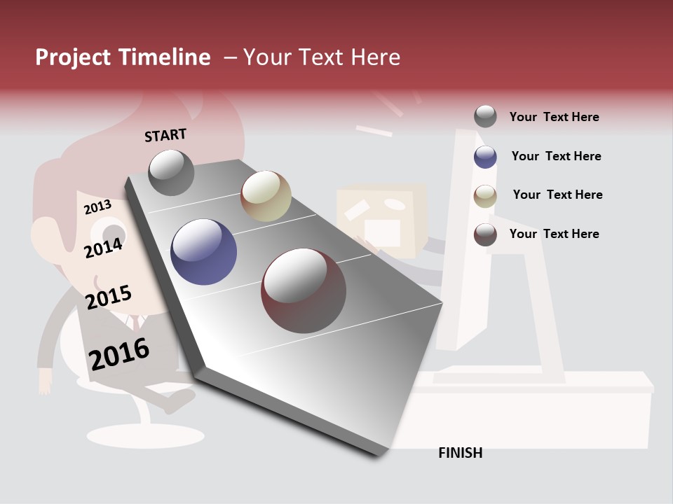 A Man Handing Money To Another Man In Front Of A Computer Screen PowerPoint Template