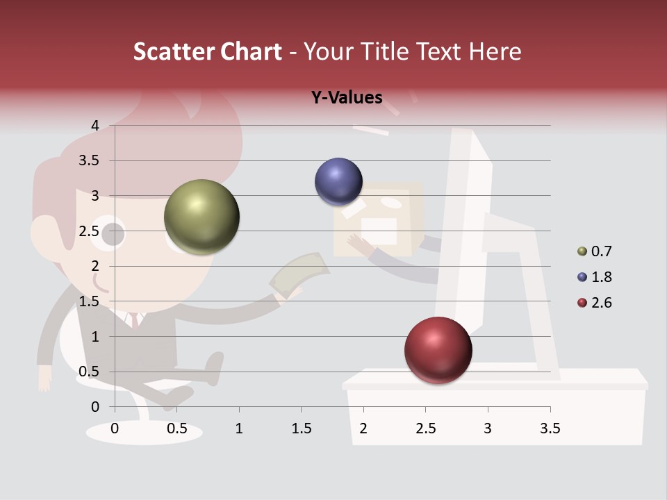 A Man Handing Money To Another Man In Front Of A Computer Screen PowerPoint Template