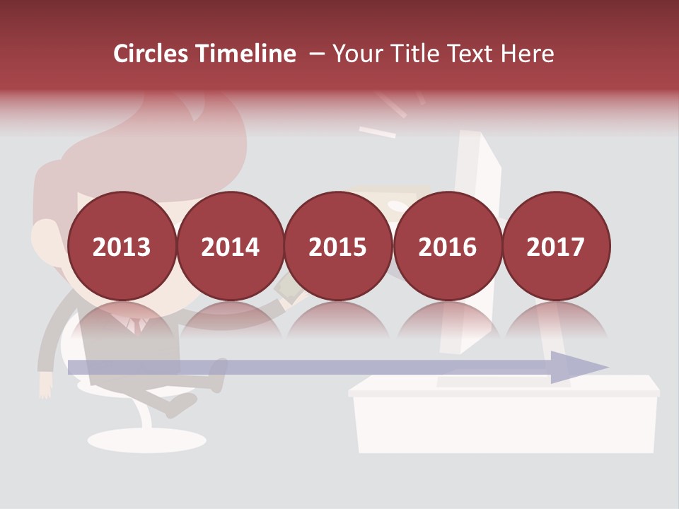 A Man Handing Money To Another Man In Front Of A Computer Screen PowerPoint Template