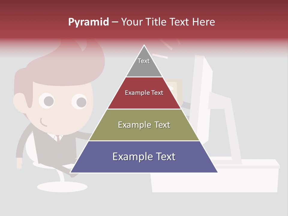 A Man Handing Money To Another Man In Front Of A Computer Screen PowerPoint Template