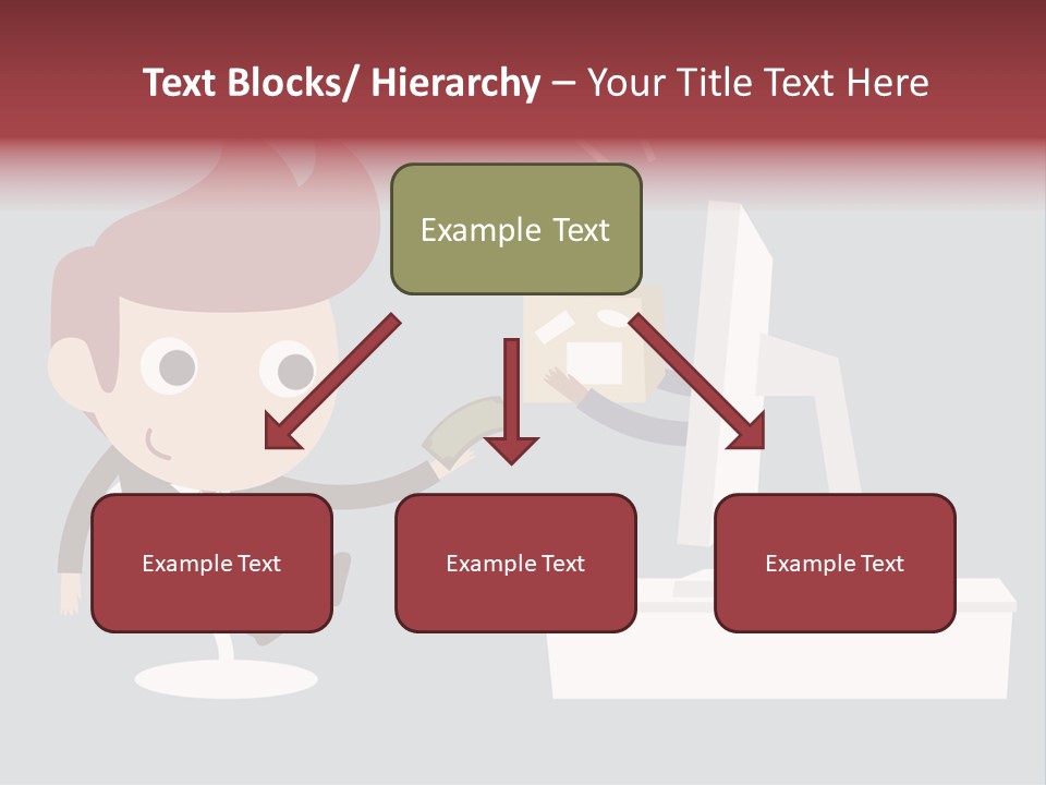 A Man Handing Money To Another Man In Front Of A Computer Screen PowerPoint Template