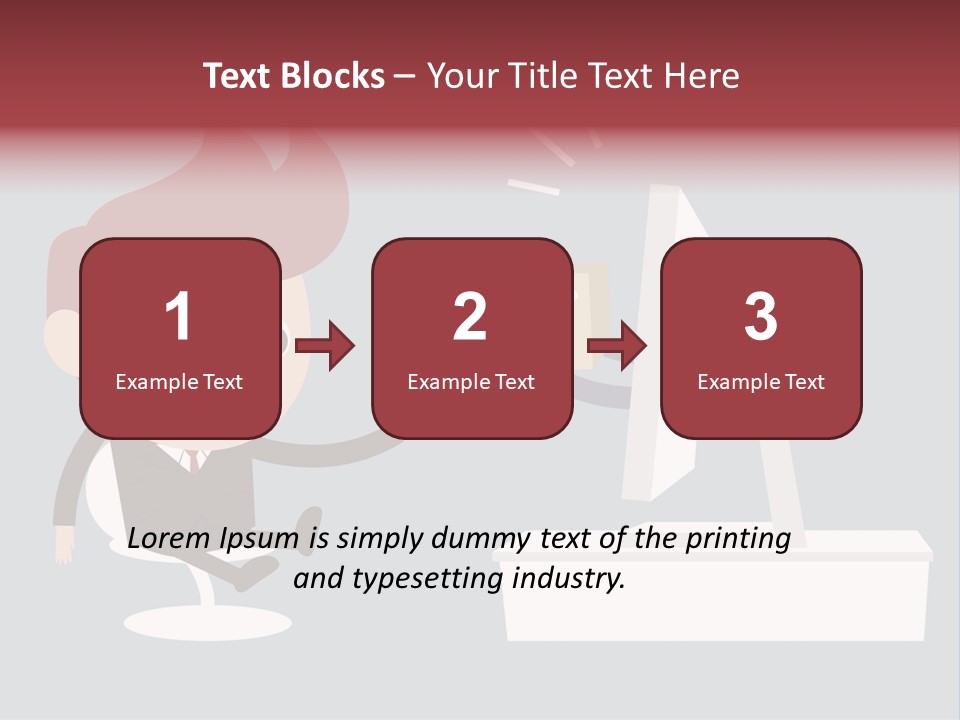 A Man Handing Money To Another Man In Front Of A Computer Screen PowerPoint Template