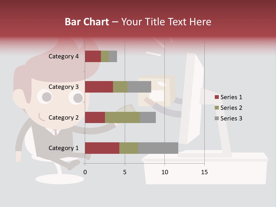A Man Handing Money To Another Man In Front Of A Computer Screen PowerPoint Template