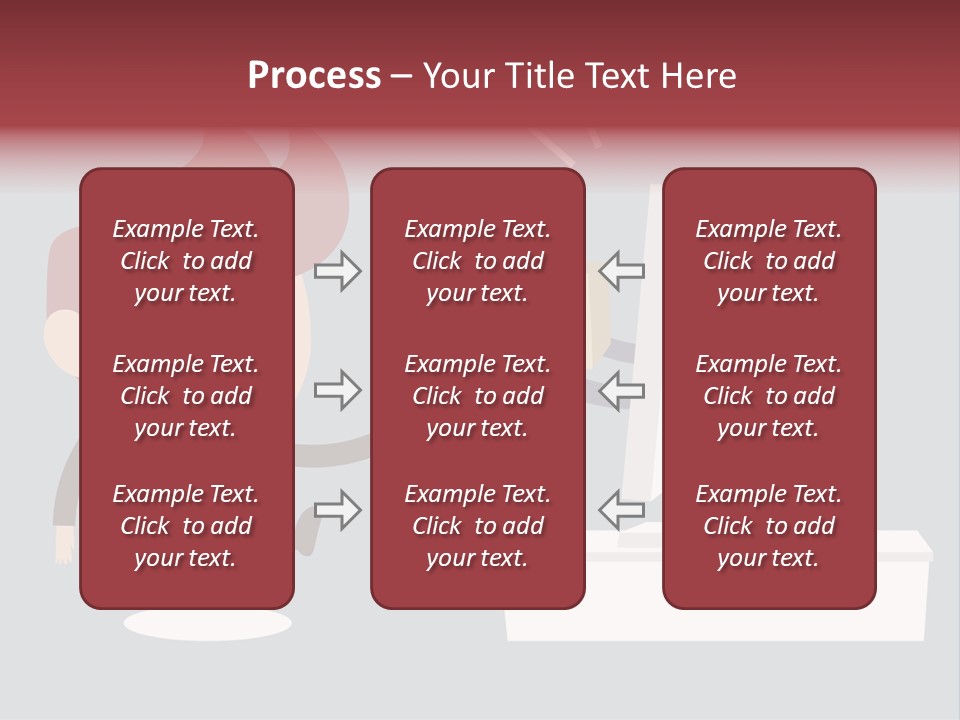 A Man Handing Money To Another Man In Front Of A Computer Screen PowerPoint Template