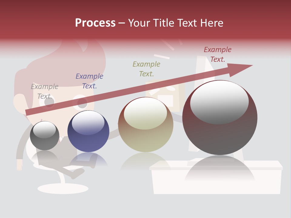 A Man Handing Money To Another Man In Front Of A Computer Screen PowerPoint Template