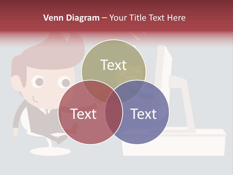 A Man Handing Money To Another Man In Front Of A Computer Screen PowerPoint Template