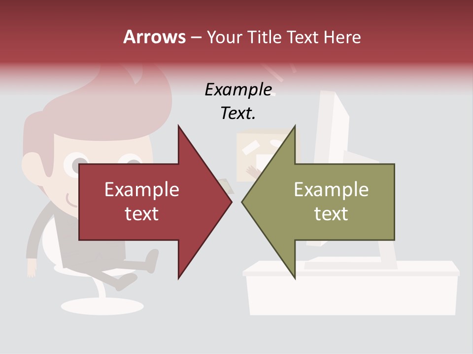 A Man Handing Money To Another Man In Front Of A Computer Screen PowerPoint Template