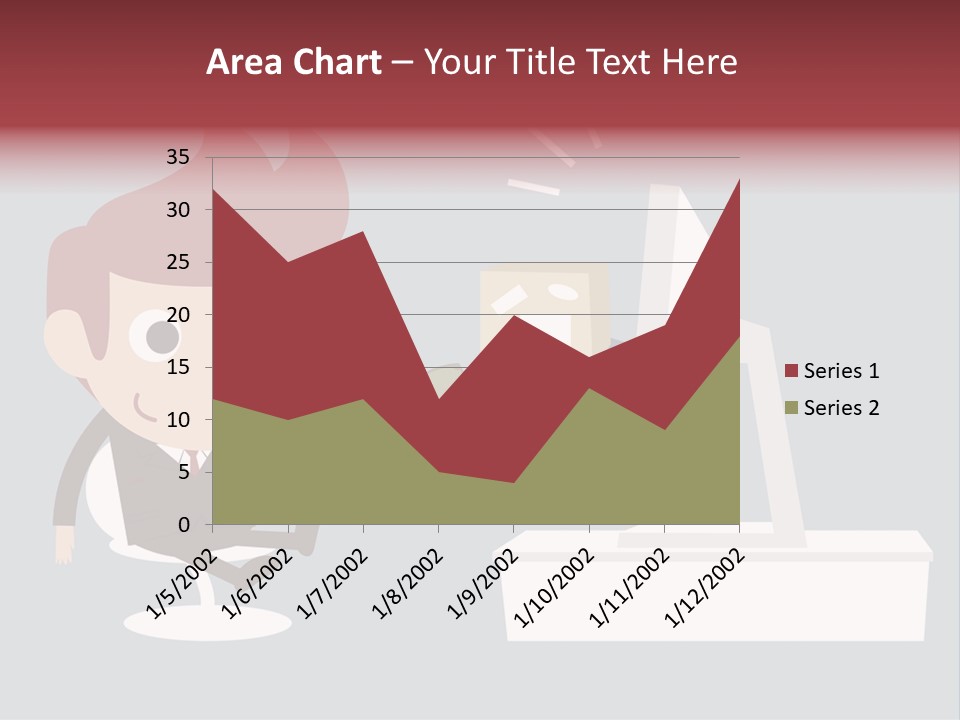 A Man Handing Money To Another Man In Front Of A Computer Screen PowerPoint Template
