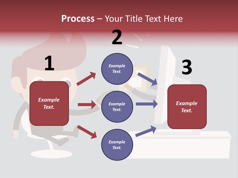 A Man Handing Money To Another Man In Front Of A Computer Screen PowerPoint Template