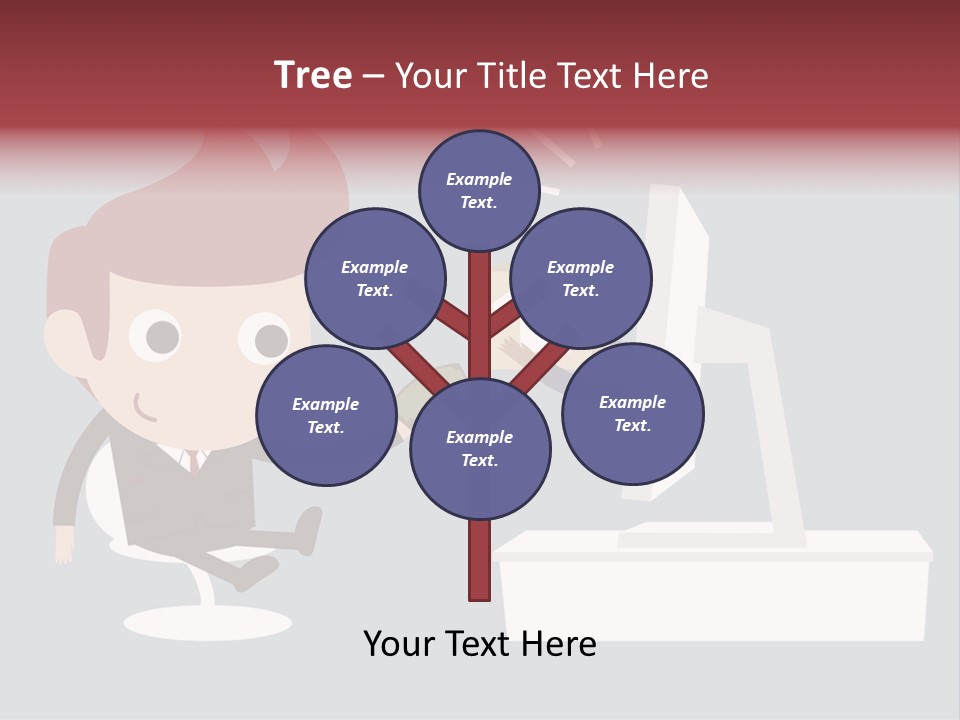 A Man Handing Money To Another Man In Front Of A Computer Screen PowerPoint Template