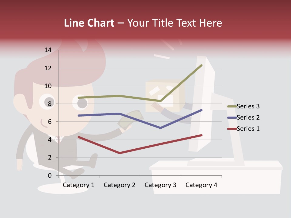 A Man Handing Money To Another Man In Front Of A Computer Screen PowerPoint Template