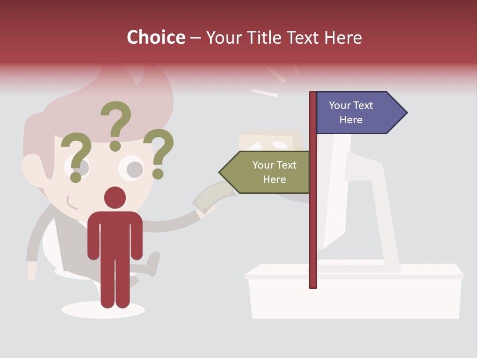 A Man Handing Money To Another Man In Front Of A Computer Screen PowerPoint Template