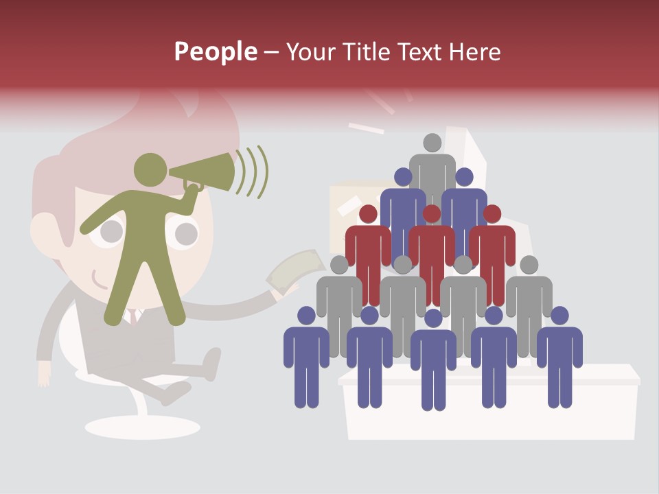 A Man Handing Money To Another Man In Front Of A Computer Screen PowerPoint Template