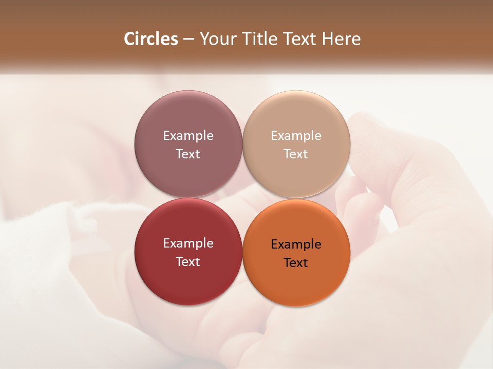 A Person Holding A Baby In Their Hands PowerPoint Template