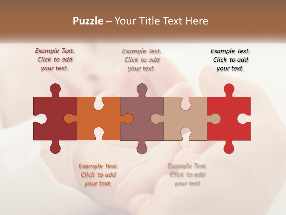 A Person Holding A Baby In Their Hands PowerPoint Template