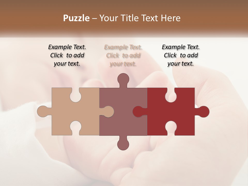 A Person Holding A Baby In Their Hands PowerPoint Template