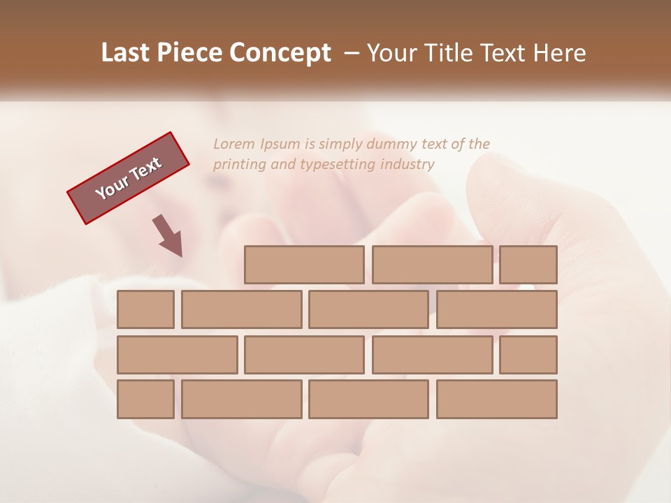 A Person Holding A Baby In Their Hands PowerPoint Template