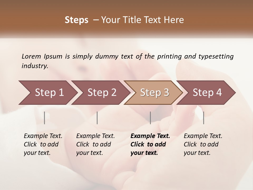 A Person Holding A Baby In Their Hands PowerPoint Template