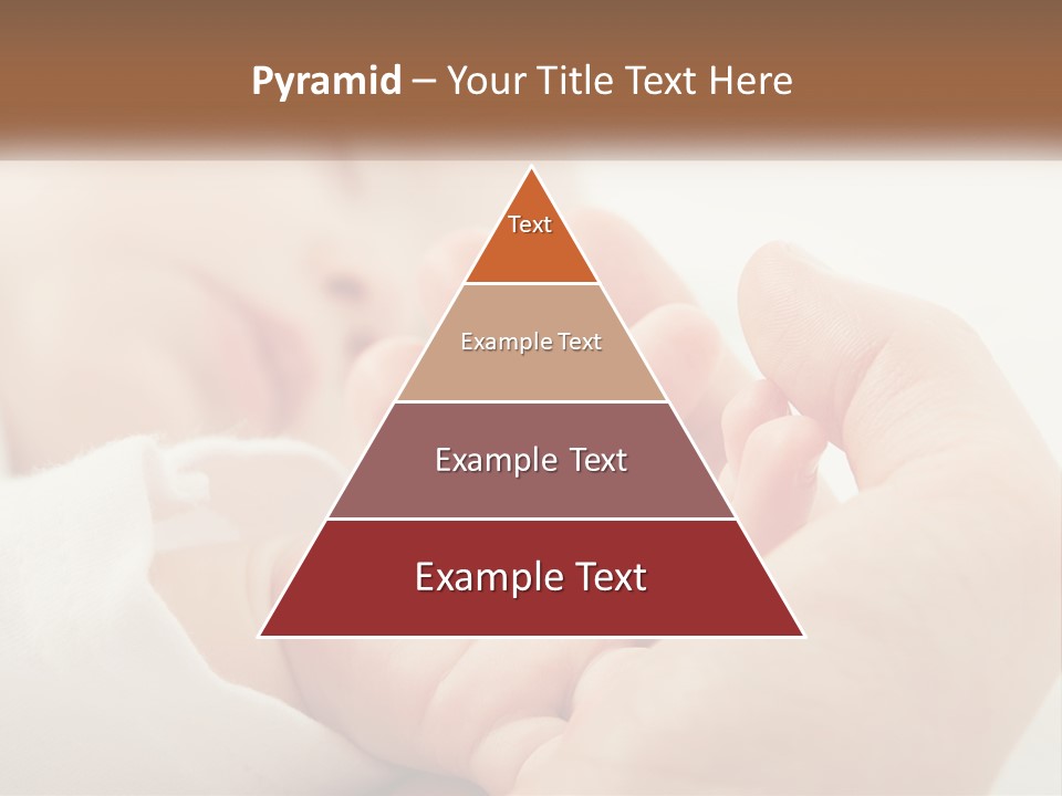 A Person Holding A Baby In Their Hands PowerPoint Template