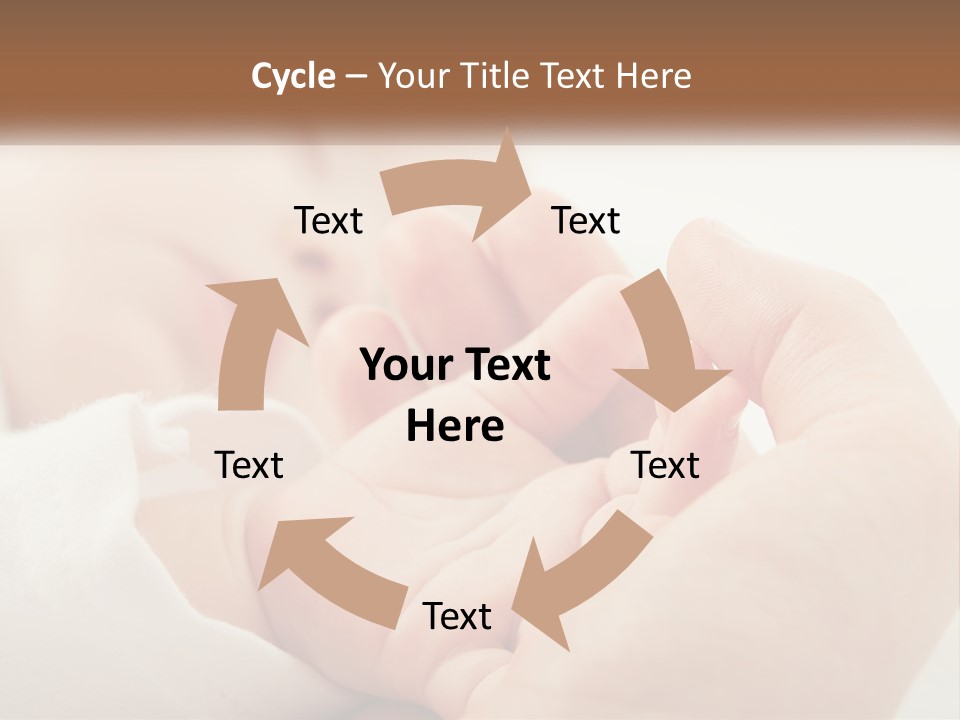 A Person Holding A Baby In Their Hands PowerPoint Template