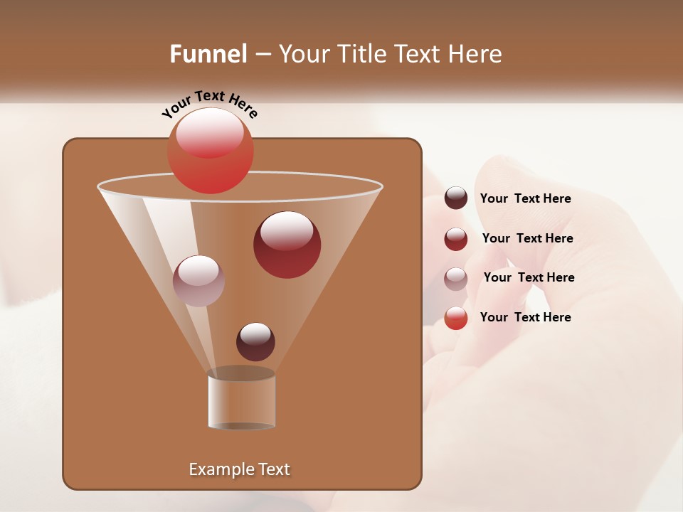 A Person Holding A Baby In Their Hands PowerPoint Template