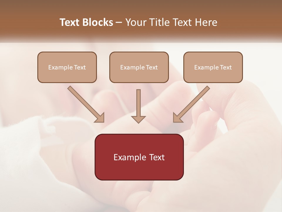 A Person Holding A Baby In Their Hands PowerPoint Template