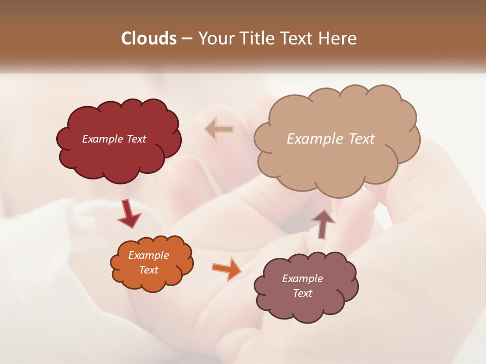 A Person Holding A Baby In Their Hands PowerPoint Template