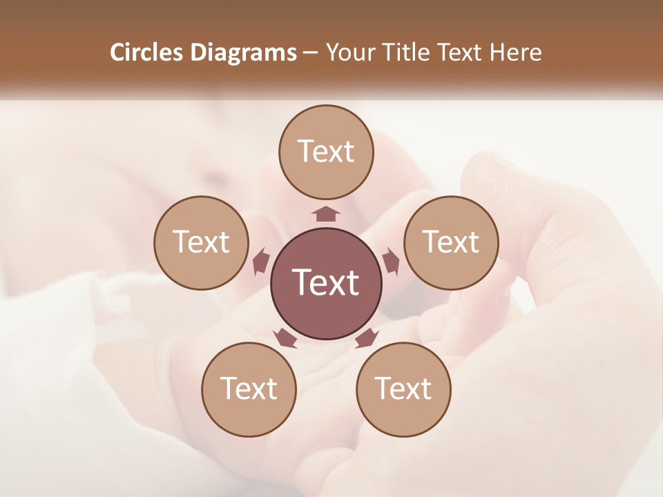 A Person Holding A Baby In Their Hands PowerPoint Template