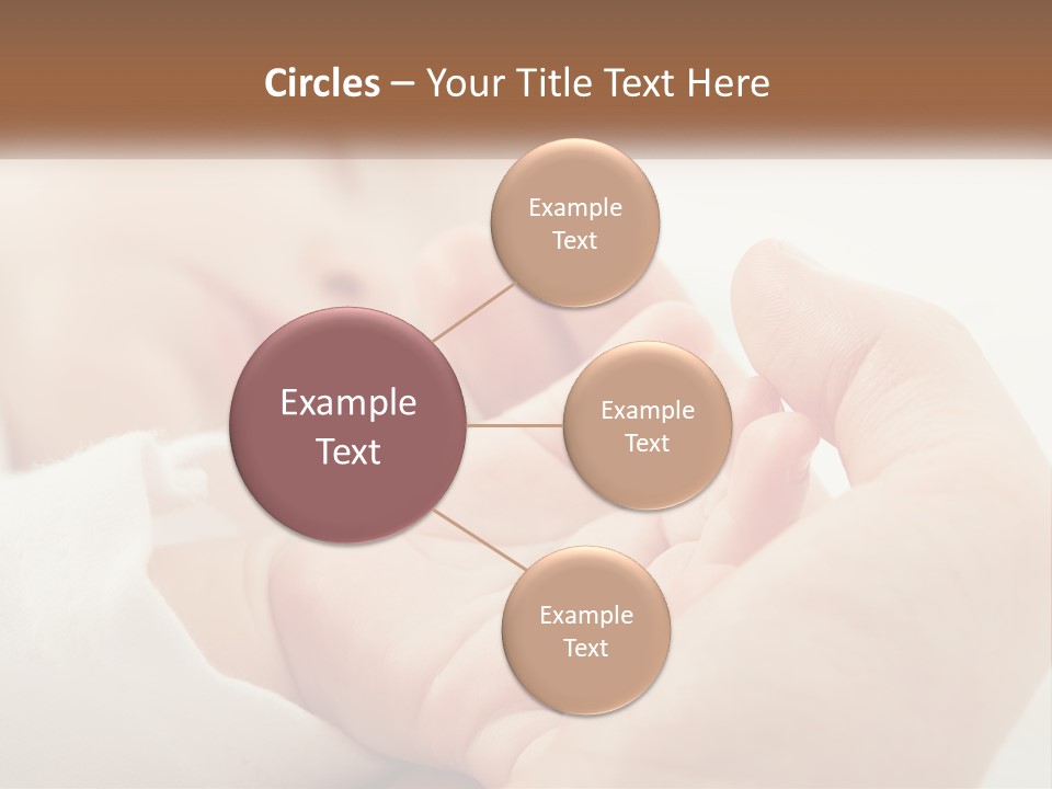 A Person Holding A Baby In Their Hands PowerPoint Template