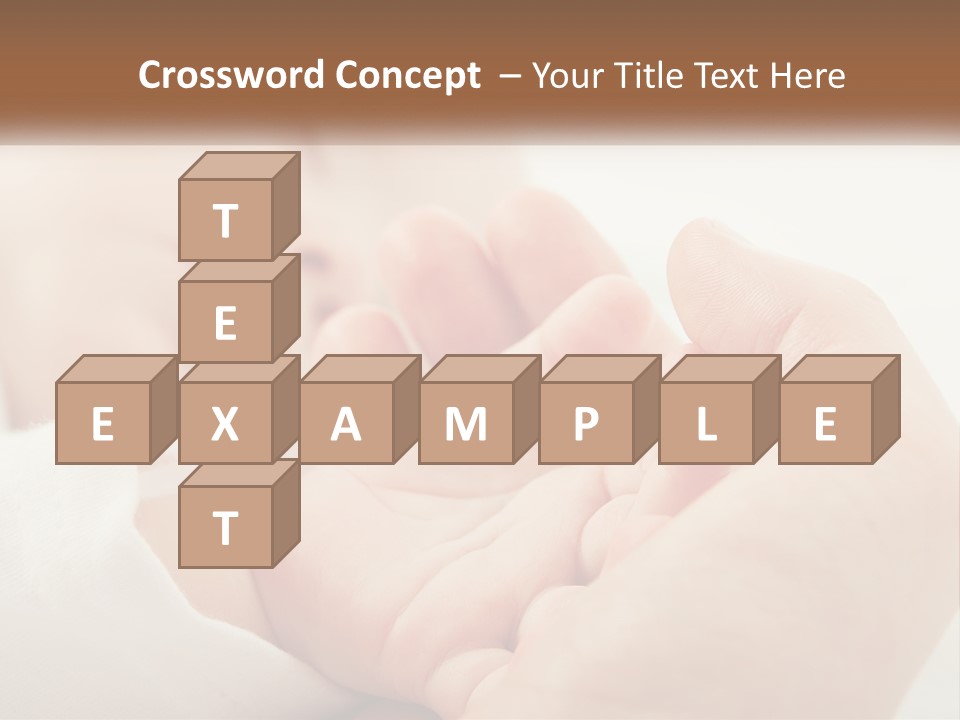 A Person Holding A Baby In Their Hands PowerPoint Template