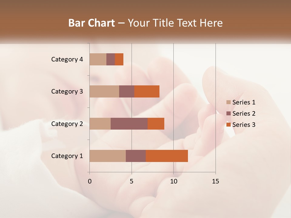 A Person Holding A Baby In Their Hands PowerPoint Template