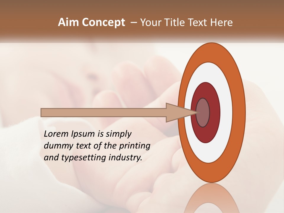 A Person Holding A Baby In Their Hands PowerPoint Template