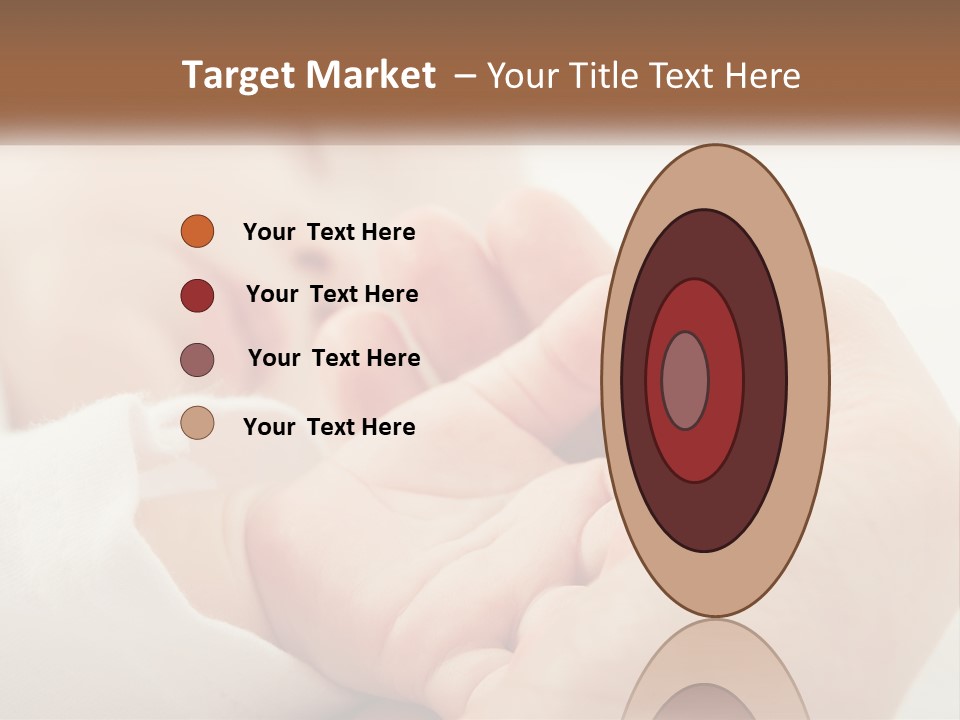 A Person Holding A Baby In Their Hands PowerPoint Template