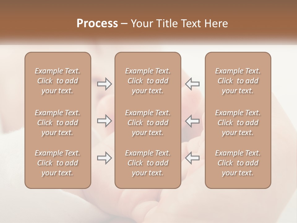 A Person Holding A Baby In Their Hands PowerPoint Template
